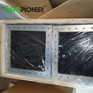 Steel honeycomb vent ready for shipment